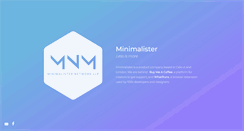 Desktop Screenshot of minimalister.com